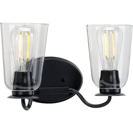 Durrell Collection Black Two-Light Bath